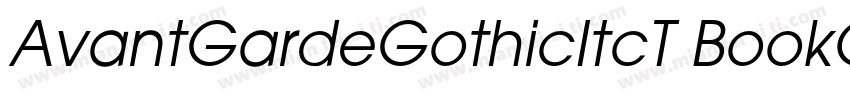 AvantGardeGothicItcT BookOu1字体转换